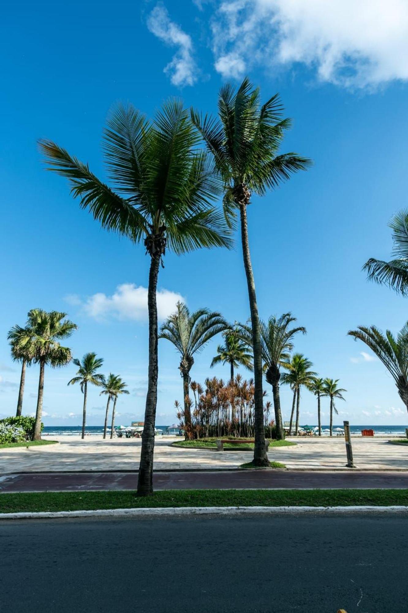 Frente Vista Mar Com Varanda Wi Fi 300Mbps E 10M Da Praia Da Tupi - Estacionamento Gratuito Praia Grande (Santos) Exterior foto